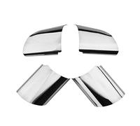 BERTGDA 4 pezzi Adesivo for rivestimento volante auto, adatto for Ford, Focus MK2 2005-2011 Accessori decorativi Interni Adesivi per la protezione del volante(Silver)
