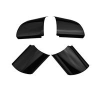 BERTGDA 4 pezzi Adesivo for rivestimento volante auto, adatto for Ford, Focus MK2 2005-2011 Accessori decorativi Interni Adesivi per la protezione del volante(Black)