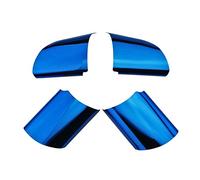 BERTGDA 4 pezzi Adesivo for rivestimento volante auto, adatto for Ford, Focus MK2 2005-2011 Accessori decorativi Interni Adesivi per la protezione del volante(Blue)