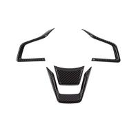 BERTGDA 4 pezzi di rivestimento del volante, adatto for Subaru, Forester Impreza Outback, pannello decorativo for interni auto Adesivi per la protezione del volante