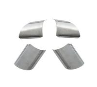 BERTGDA 4 pezzi/set rivestimento pannello volante auto, adatto for Ford Focus 2 Mk2 2005-2012 accessori paillettes in acciaio inossidabile Adesivi per la protezione del volante