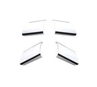 BERTGDA 4 pezzi/set rivestimento volante auto, adatto for VW, adatto for Volkswagen, adatto for Polo 2004-2007 Adesivi per la protezione del volante(ABS silver)