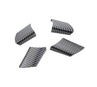 BERTGDA 4 pezzi/set rivestimento volante auto, adatto for VW, adatto for Volkswagen, adatto for Polo 2004-2007 Adesivi per la protezione del volante(ABS carbon fibre)
