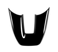BERTGDA Adesivo for cornice decorativa for rivestimento volante, adatto for Vezel, HR-V HRV 2021 2022, pannello di copertura in stile V nero lucido for auto Adesivi per la protezione del volante