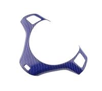 BERTGDA Adesivo for telaio ruota, adatto for 1 3 Serie E90 E92 E93 2005-2012 E82 E87 2004-2011 X1 E84 2009-2016 Rivestimento coprivolante for auto Adesivi per la protezione del volante(Carbon Blue)