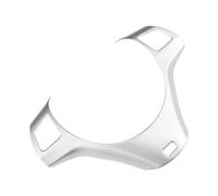 BERTGDA Adesivo for telaio ruota, adatto for 1 3 Serie E90 E92 E93 2005-2012 E82 E87 2004-2011 X1 E84 2009-2016 Rivestimento coprivolante for auto Adesivi per la protezione del volante(ABS Silver)