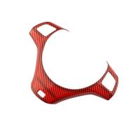 BERTGDA Adesivo for telaio ruota, adatto for 1 3 Serie E90 E92 E93 2005-2012 E82 E87 2004-2011 X1 E84 2009-2016 Rivestimento coprivolante for auto Adesivi per la protezione del volante(Carbon Red)