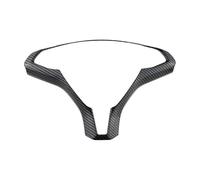 BERTGDA Adesivo for volante, adatto for modello, S Model X 2016-2021 Pannello di copertura for accessori auto Adesivi per la protezione del volante