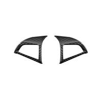 BERTGDA Adesivo for volante da 2 pezzi, adatto for Chevrolet, Camaro 2012-2015, pannello di copertura del pulsante dell'auto, decorazione della cornice Adesivi per la protezione del volante