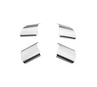BERTGDA Copertura decorativa for volante auto, adatta for Ford Focus 2 MK2 2005-2011, accessori, adesivo in acciaio inossidabile Adesivi per la protezione del volante