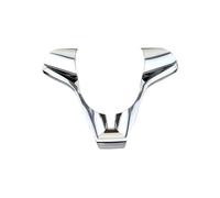 BERTGDA Copertura decorativa for volante dell'auto, adatta for Chevrolet, Cruze Sedan Hatchback 2009-2014 Accessori Rifiniture interne Adesivi per la protezione del volante(Bright Silver)