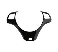 BERTGDA Copertura del pannello del volante dell'auto, adatta for 1 3 Serie E87 E90 E91 E92 E93 2005-2012 Adesivo decorativo for modanatura Adesivi per la protezione del volante(Full Black)