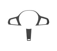 BERTGDA Decorazione del rivestimento del pannello del volante, adatta for la serie 3, G20 G28 2019-2021, accessori interni in fibra di carbonio Adesivi per la protezione del volante