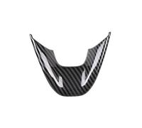 BERTGDA Decorazione for rivestimento del pannello del volante dell'auto, adatta for Hyundai, I10 2022 Adesivo for telaio in fibra di carbonio stile V Adesivi per la protezione del volante