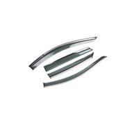 BERTGDA Deflettore antipioggia for finestrini auto adatto for Q3 8U 2011-2018, visiere parasole for, antivento deflettori pioggia per porte(Black Transparent)