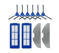 BERTGDA Filtro spazzola laterale, adatto for Eufy Robovac G10 G30 Hybrid Mop Cloth Robot Aspirapolvere Ricambi set filtro e spazzola per aspirapolvere