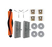 BERTGDA Filtro spazzola laterale, adatto for Xiaomi, Mijia M30S D103CN Robot Aspirapolvere Sacchetto principale set filtro e spazzola per aspirapolvere
