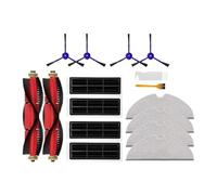 BERTGDA Filtro spazzola laterale, adatto for Xiaomi, Roborock S5 S502-00 S502-02 Max S6 Maxv Pure E4 set filtro e spazzola per aspirapolvere