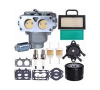 BERTGDA Kit carburatore,Compatible With Briggs Stratton,for L120 | motore 407777 20-25 HP/John Deere LA150 LA145 LA130 791230 699709 499804 kit ricambi carburatore