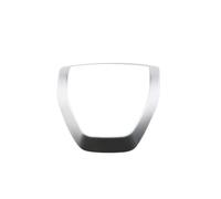BERTGDA Pannello telaio clacson volante, adatto for Ranger, Everest Endeavor 2015-2021 ABS Accessori Adesivi per la protezione del volante(Silver)