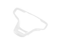 BERTGDA Rivestimento del pannello del volante dell'auto, adatto for Ford, Bronco 2021-2024 Accessori interni Bianco Adesivi per la protezione del volante