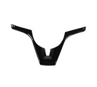 BERTGDA Rivestimento del telaio del volante, adatto for Chevrolet, Cruze 2009-2014, pannello di copertura centrale for interni auto, accessori adesivi Adesivi per la protezione del volante(Black)