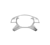 BERTGDA Rivestimento del telaio del volante, adatto for ML, GL GLS W166 W204 W212 W463 Pannello di copertura centrale interno auto di ricambio nero Adesivi per la protezione del volante(Silver)