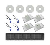 BERTGDA Spazzole laterali principali for aspirapolvere, adatte for ECOVACS, Deebot T50S OMNI Parte robot Mop Panno Filtro Mop Panno Parti del sacchetto for la polvere spazzole e filtro per aspirazione