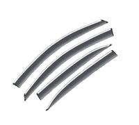 BERTGDA Visiera parasole for finestrino auto adatta for Hyundai, Grand I10 BA 2013-2022, versione lunga, deflettore antivento deflettori pioggia per porte(Black Transparent)