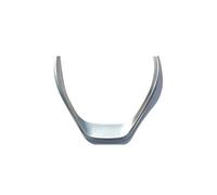BERTGDA Volante decorativo for auto, adatto for serie 3 F30 F32 F34 2013-2019, accessori for interni auto, pannello di copertura del telaio Adesivi per la protezione del volante(Silver)