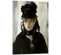 Berthe Morisot con un mazzo di violette Stampa su vetro acrilico