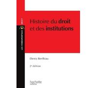 Berthiau-D Histoire du droit et des institutions (Tascabile) Les Fondamentaux