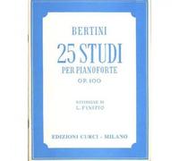 BERTINI 25 STUDI Op. 100 per Pianoforte Revisione di Finizio