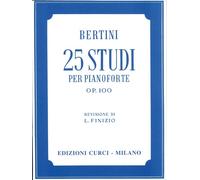 Bertini 25 Studi Op. 100 per pianoforte revisione Finizio - Curci