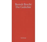 Bertolt Brecht Jan Knopf Die Gedichte (Copertina rigida)