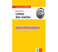 Bertolt Brecht Klett Lektürehilfen Bertolt Brecht, Leben des Galilei (Tascabile)