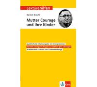 Bertolt Brecht Klett Lektürehilfen Bertolt Brecht, Mutter Courage un (Tascabile)
