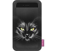 Bertoni Custodia in feltro compatibile con iPhone 12/12 Pro/11/11 Pro/X/XR/XS, Galaxy S21/S20/S10/S9/S8/A40, P30, P20 Phone Cover Boho Design Custodia per Smartphone (Nero)