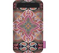 Bertoni - Custodia in feltro compatibile con iPhone 13/13 Pro/12/12 Pro/11/11 Pro/X/XR/XS, Galaxy S21/S20/S10/S9/S8/A40, P30, P20 Phone Cover Boho Rosa