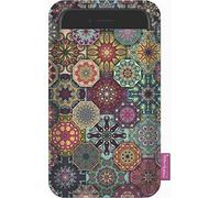Bertoni Custodia in feltro compatibile con iPhone 14/14 Pro/13/13 Pro/12 Pro/12/11/X/XR/XS, Galaxy S23/S22/S21/S20/S10/S9/S8/A40, P30, P20 Colorato Boho Design Custodia per smartphone (Valencia)