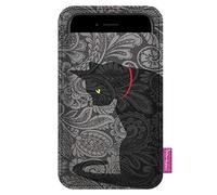 BERTONI KLEKS - Custodia universale in feltro morbido per smartphone iPhone 7 Plus, 6S Plus, 7, 6S, 6, 5S, Samsung Galaxy, Sony, dimensioni: 100 x 175 mm