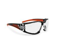 Bertoni Occhiali da Moto Antivento Avvolgenti con Lente Infrangibile Antiappannante - Spugna Antivento Removibile - AF149HD2