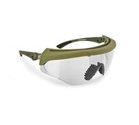 Bertoni Occhiali da Tiro Poligono Protezione Antiurto ed Antiappannanti - Inclinazione Lente Regolabile - AF869 Occhiali Balistici (Lente Trasparente)