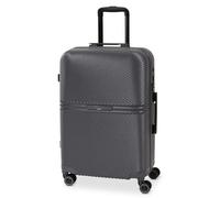 BERTOO Monza Valigia rigida grande 62L, scocca in ABS+PC, lucchetto TSA, 4 ruote doppie girevoli, grigio scuro 66x44x25cm