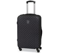 BERTOO Torino Copri Bagagli Elasticizzato, Taglia L, Nero, Adatto per Borsa a Scacchi 55,9-66 cm, Chiusura Cerniera Lavabile con Fibbia