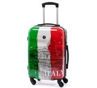 BERTOO Valigia da viaggio Italia, verde, bianco, rosso, M - 36 L