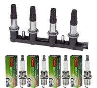 Beru By Elettrico Bobina + 4x Denso Candela per Opel Insignia a Caravan G09 1.8