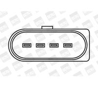 BorgWarner (BERU) Bobina d'accensione compatibile con SEAT SKODA VW VAG ZSE059