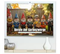 Berufe der Gartenzwerge (hochwertiger Premium Wandkalender 2026 DIN A2 quer), Kunstdruck in Hochglanz: Gartenkalender mit lustigen Gartenzwergen in ... Jugendliche, Wichtel-Fans und all