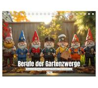 Berufe der Gartenzwerge (Tischkalender 2026 DIN A5 quer), CALVENDO Monatskalender: Gartenkalender mit lustigen Gartenzwergen in Berufen - ideal für ... Jugendliche, Wichtel-Fans und all